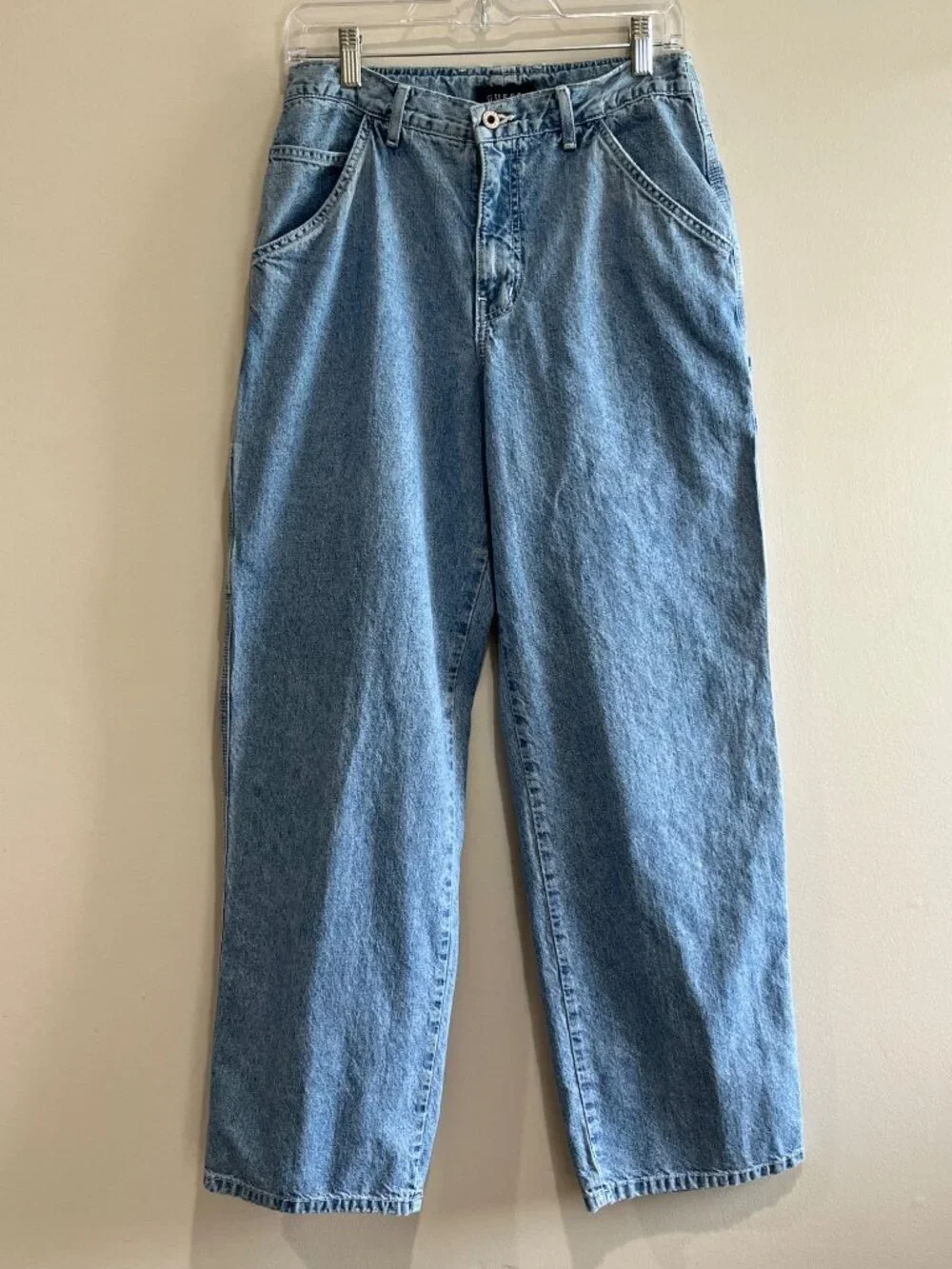Guess Vintage Carpenter Pants Mens 30 Lightwash Made in USA 90s Baggy